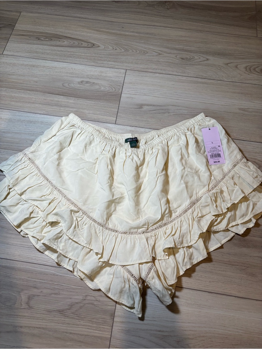 wild fable Cream Ruffle Skort Shorts